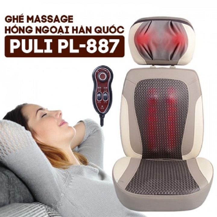 Ghế massage hồng ngoại - hàn quốc puli pl-887 chính hãng