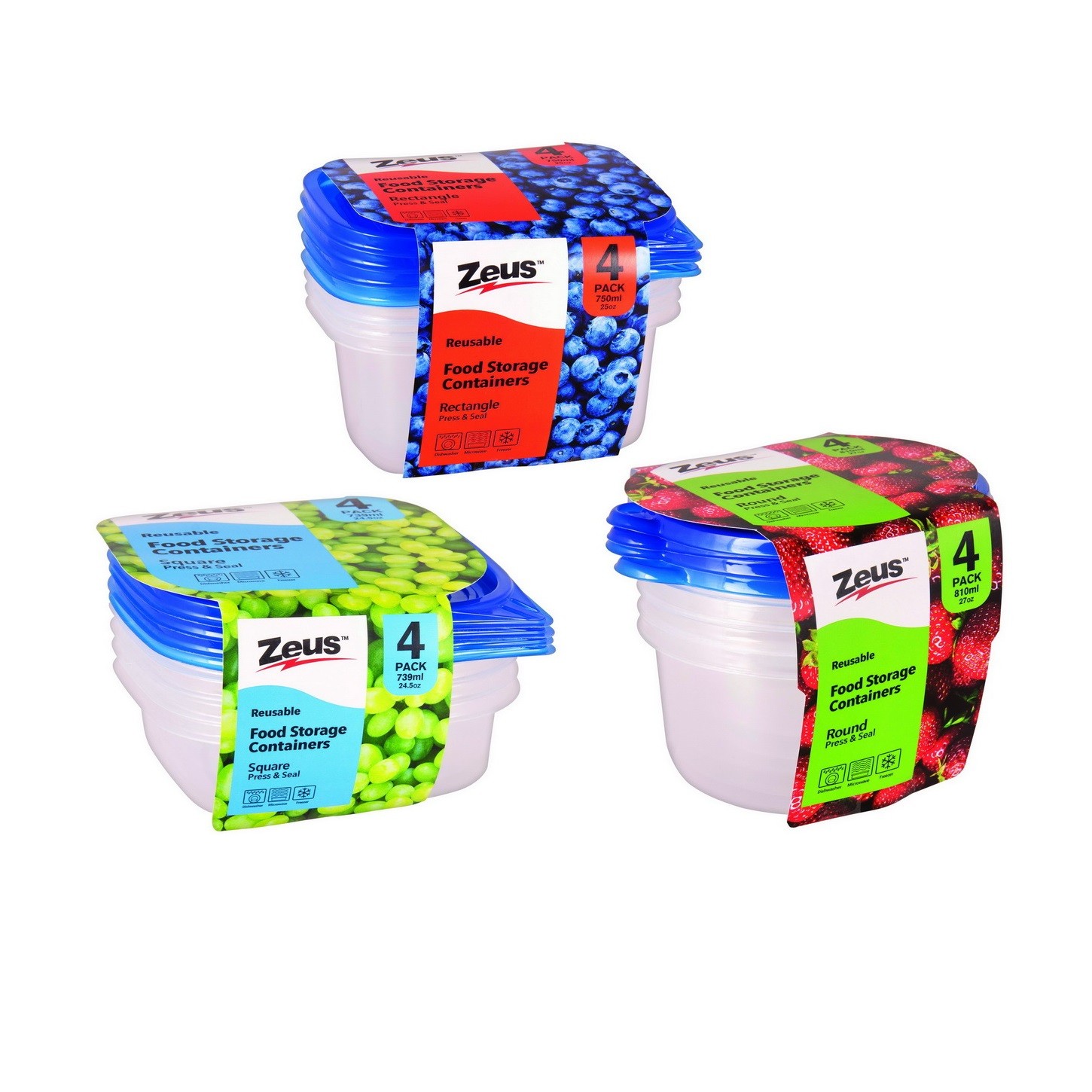 Bộ 4 hộp đựng thức ăn Uncle Bills KS0048