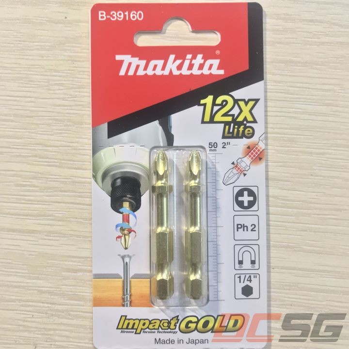 Bộ mũi vít Torsion 2 chi tiết Makita B-39160