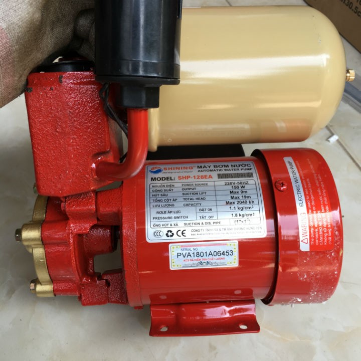 MÁY BƠM NƯỚC TĂNG ÁP TỰ ĐỘNG SHINING SHP-128EA