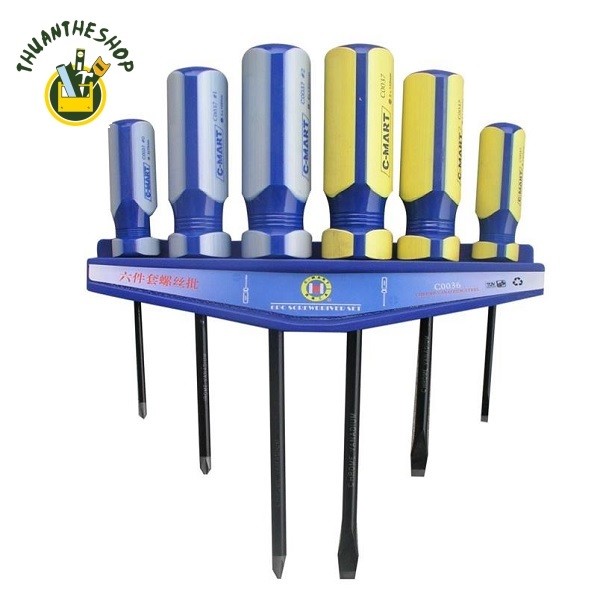 BỘ TUA VÍT 6 CHI TIẾT C-MART C0036