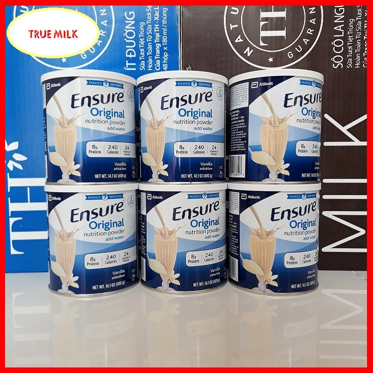 Sữa Ensure Original 400g - 6 lon 400g - Ensure Mỹ - Lon Ensure - Sữa bột - ensure - ensure origin - ensure original-ensure 400g-sua ensure (Mã SP: EnsureOriginal400g6Lon)