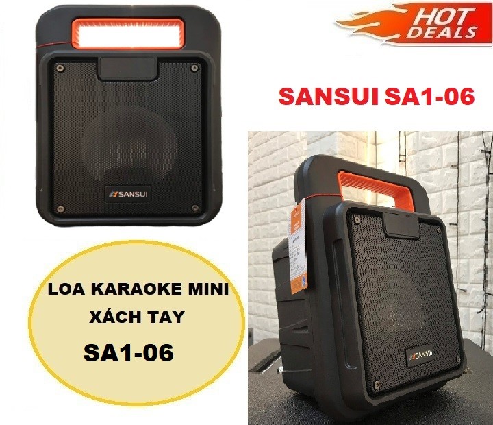 Loa Bluetooth Karaoke Sansui SA1-06