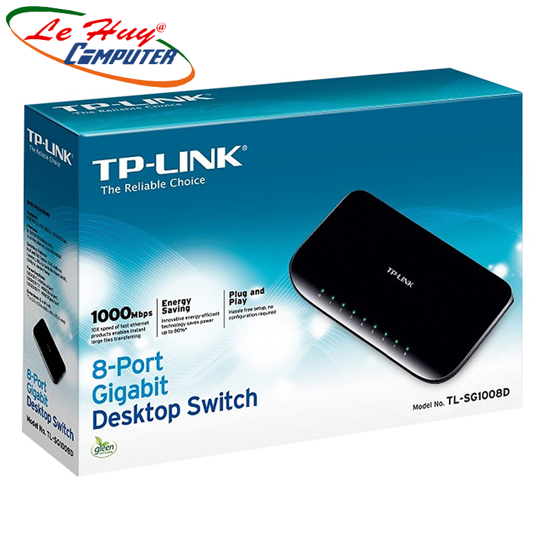 Switch 8 cổng gigabit tplink tl-sg1008d - hàng chính hãng