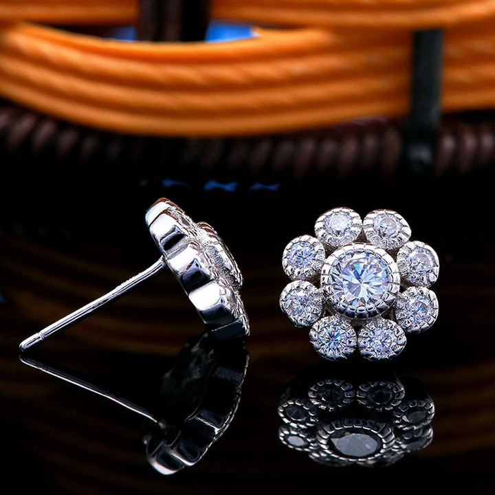 Bông tai bạc Poppy