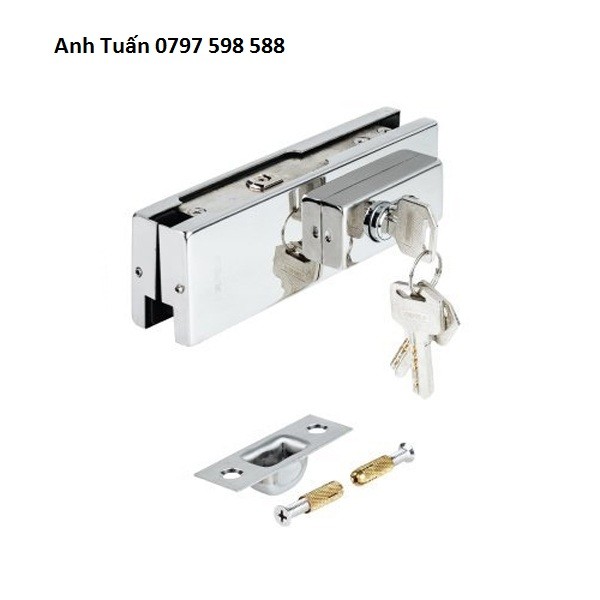 Kẹp kính Hafele – Kẹp khóa, Inox bóng 489.81.031
