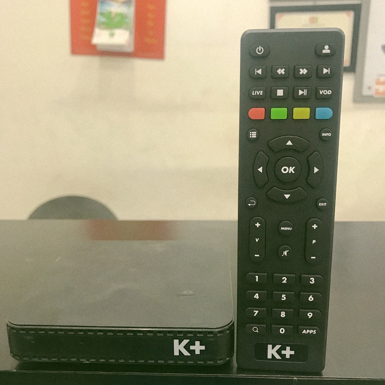 Điều khiển tivi Box k+ HD-Remote tivi Box K+ HD (Mã SP: Điều khiển tivi Box k+ HD)