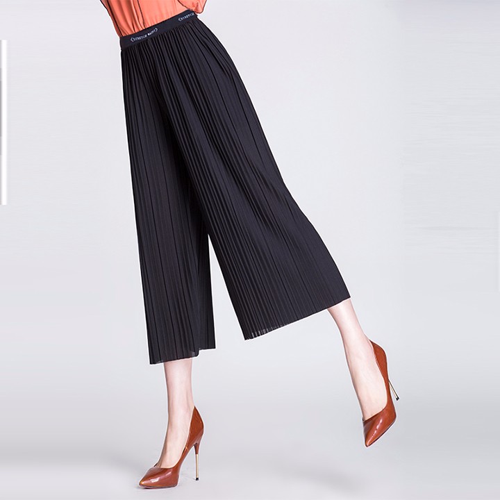 Quần ống rộng - Quần ống rộng (Mã SP: Quần ống rộng dập ly lửng)