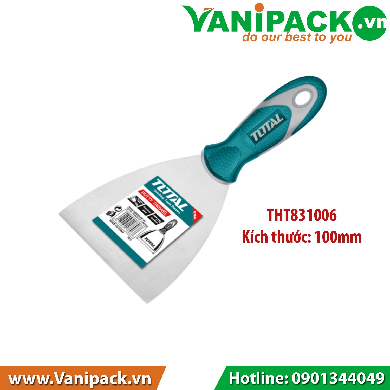 Xẻng trát sủi hồ Total THT831006