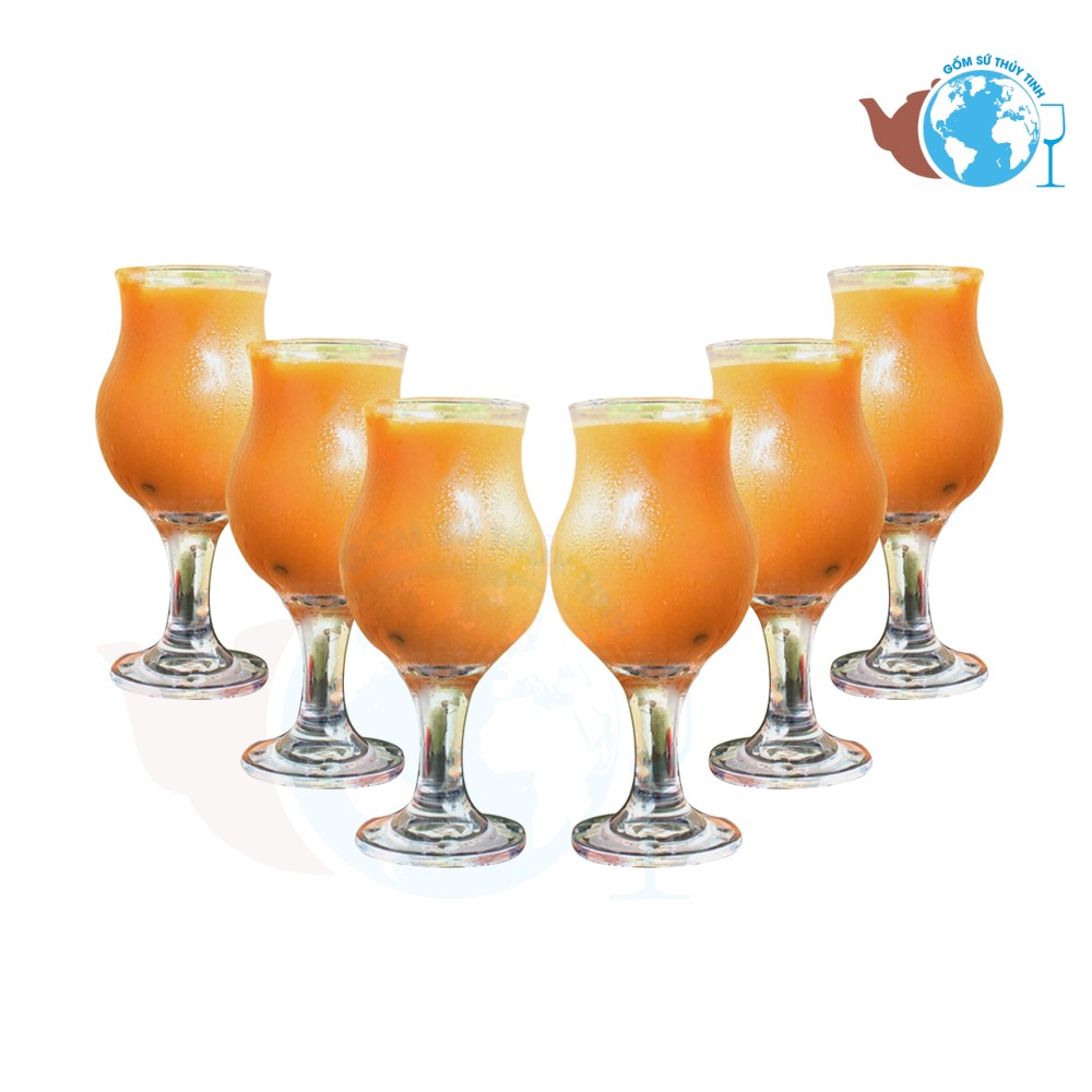 Bộ 6 ly thủy tinh poco ly uống sinh tố mt12u