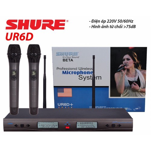 Micro không dây SHURE UR6D