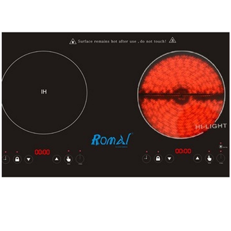 Bếp điện từ Romal RIE-113V - 1 bếp từ + 1 hồng ngoại