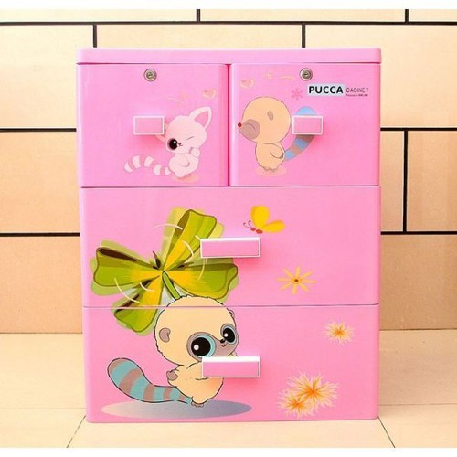 Tủ nhựa Song Long Panda 3 tầng, 4 ngăn