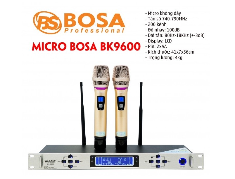 Micro không dây Bosa BK 9600