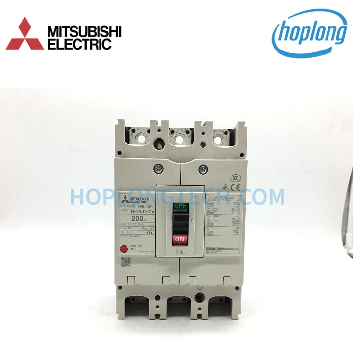Cầu dao MCCB Mitsubishi NF250-CV - 225A 25kA 3P