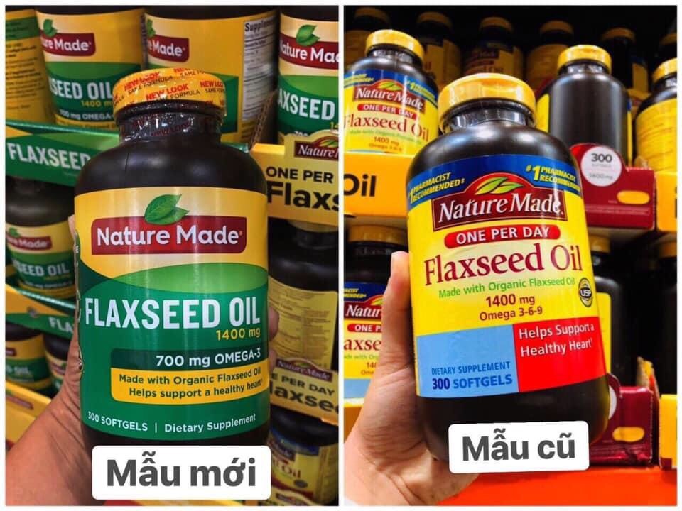 Dầu hạt lanh Nature Made Flaxseed oil Omega 3-6-9 của Mỹ - 1400 mg