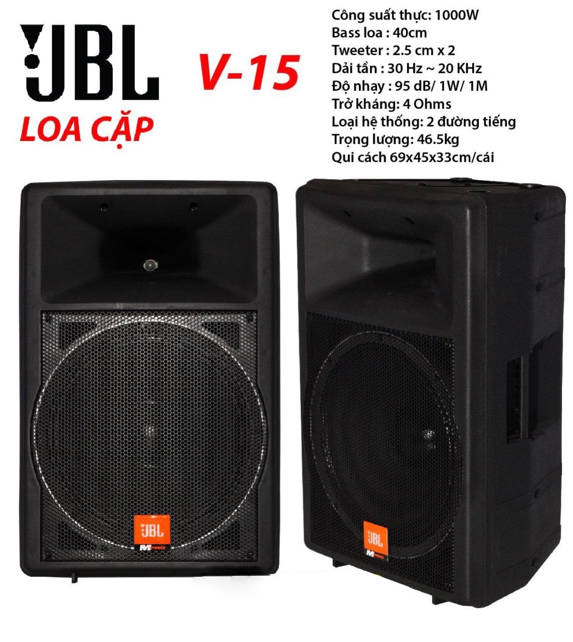 LOA CẶP J.B.L V-15 (Mã SP: V-15)