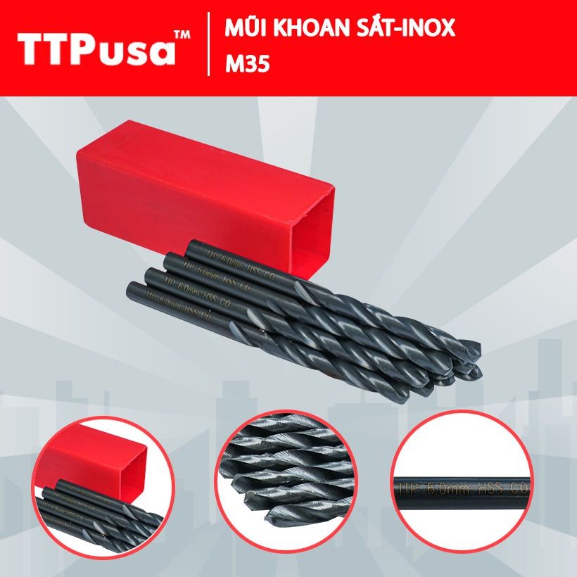 Mũi khoan sắt - inox 10.5 mm TTP USA 210-00105-1