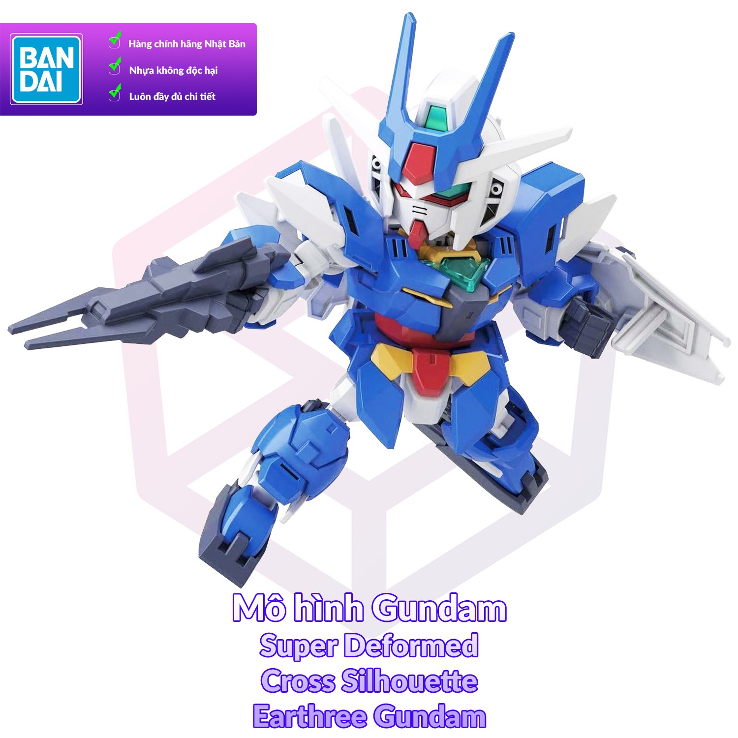 Mô hình lắp ráp Gundam SD CS Earthree Gundam