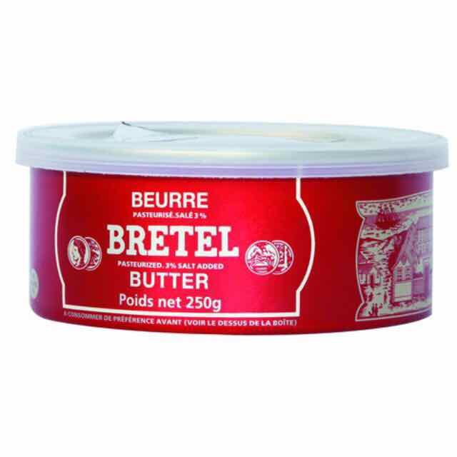 Bơ mặn Bretel Butter của Beurre Pháp hộp 250gr