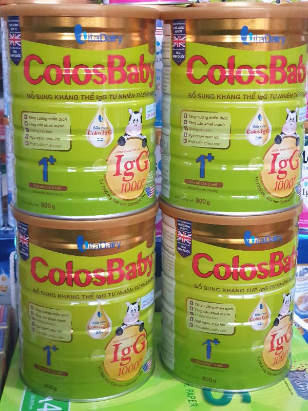 Bộ 4 sữa bột VitaDairy ColosBaby - hộp 800g (dành cho trẻ từ 0-12 tháng tuổi)