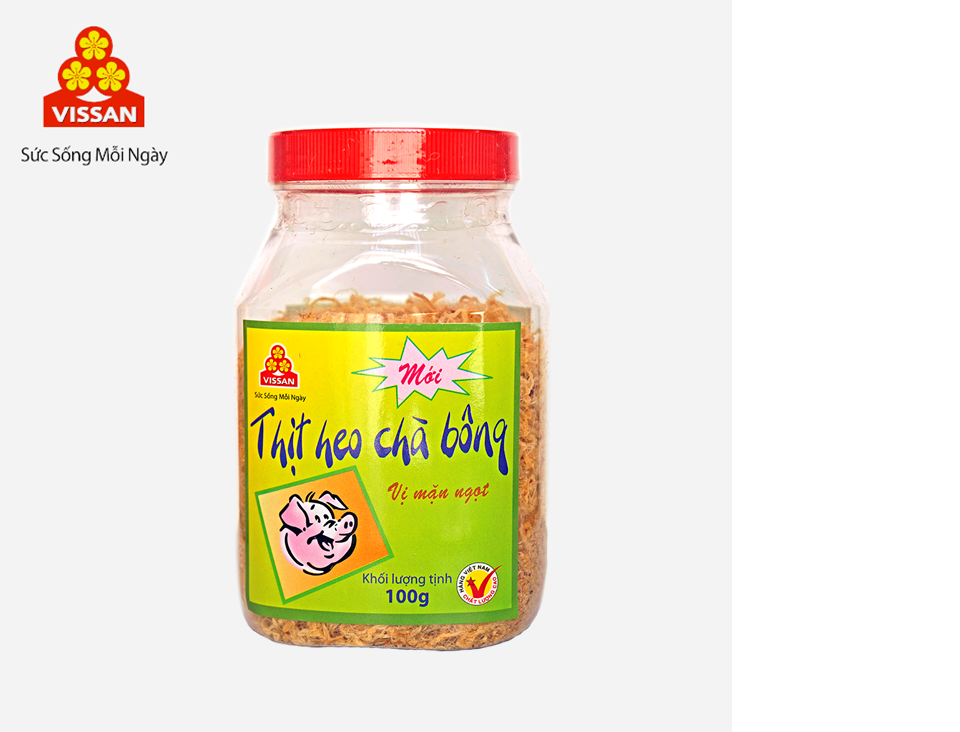 Chà bông heo Vissan mặn ngọt 100g
