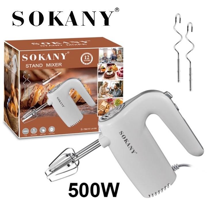 Dụng Cụ Đánh Trứng Nhào Bột Đa Năng Sokany (Mã SP: MÁY ĐÁNH TRỨNG SOKANY 500W - 2 - 0246)