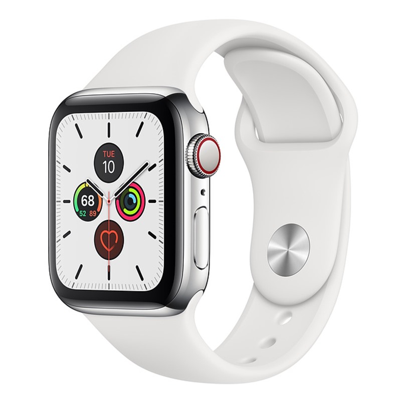 Đồng hồ thông minh Apple Watch Series 5 LTE  - 40mm, viền thép dây cao su