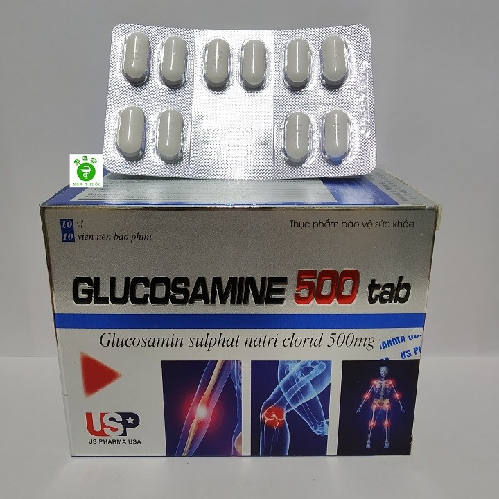 Glucosamin 500 tab hỗ trợ phòng và điều trị bệnh về xương khớp hộp 100 viên (Mã SP: G500)