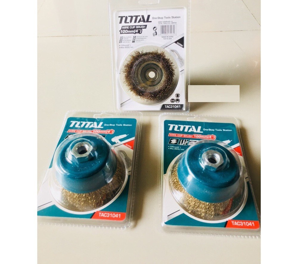 Chén cước (chổi cước) thẳng Total TAC31041, 100mm