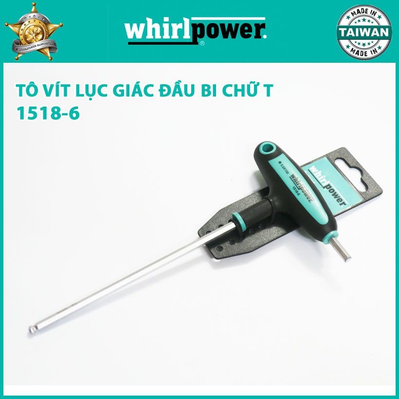 Tô vít chữ T đầu bi Whirlpower 1518-6-6100080, 8mm