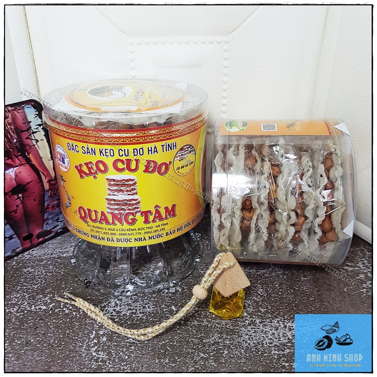 Kẹo cu đơ hà tĩnh chính gốc hộp 5 cái 450gr