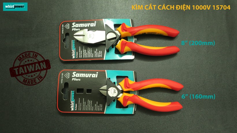 Kìm cắt chuyên dùng cách điện Whirl Power 15704-21-200