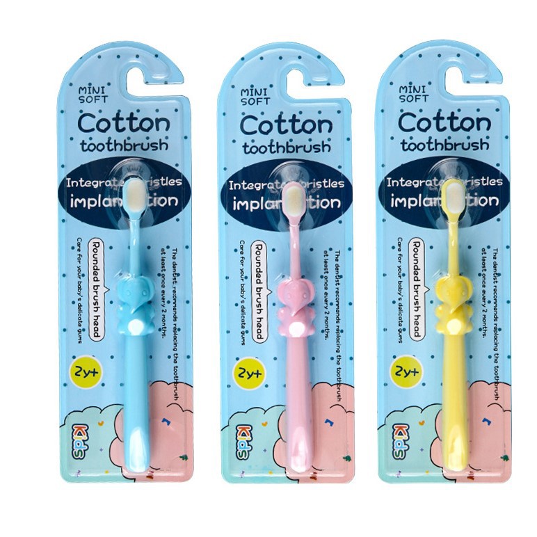 Bàn chải đánh răng triệu sợi lông cotton siêu mềm cho bé Mini Soft (Mã SP: banchaithovoi)