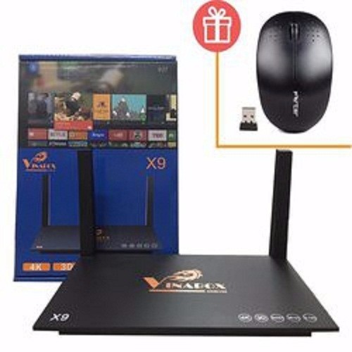 Vinabox x9 - ram 2g android 7.kèm chuột không dây