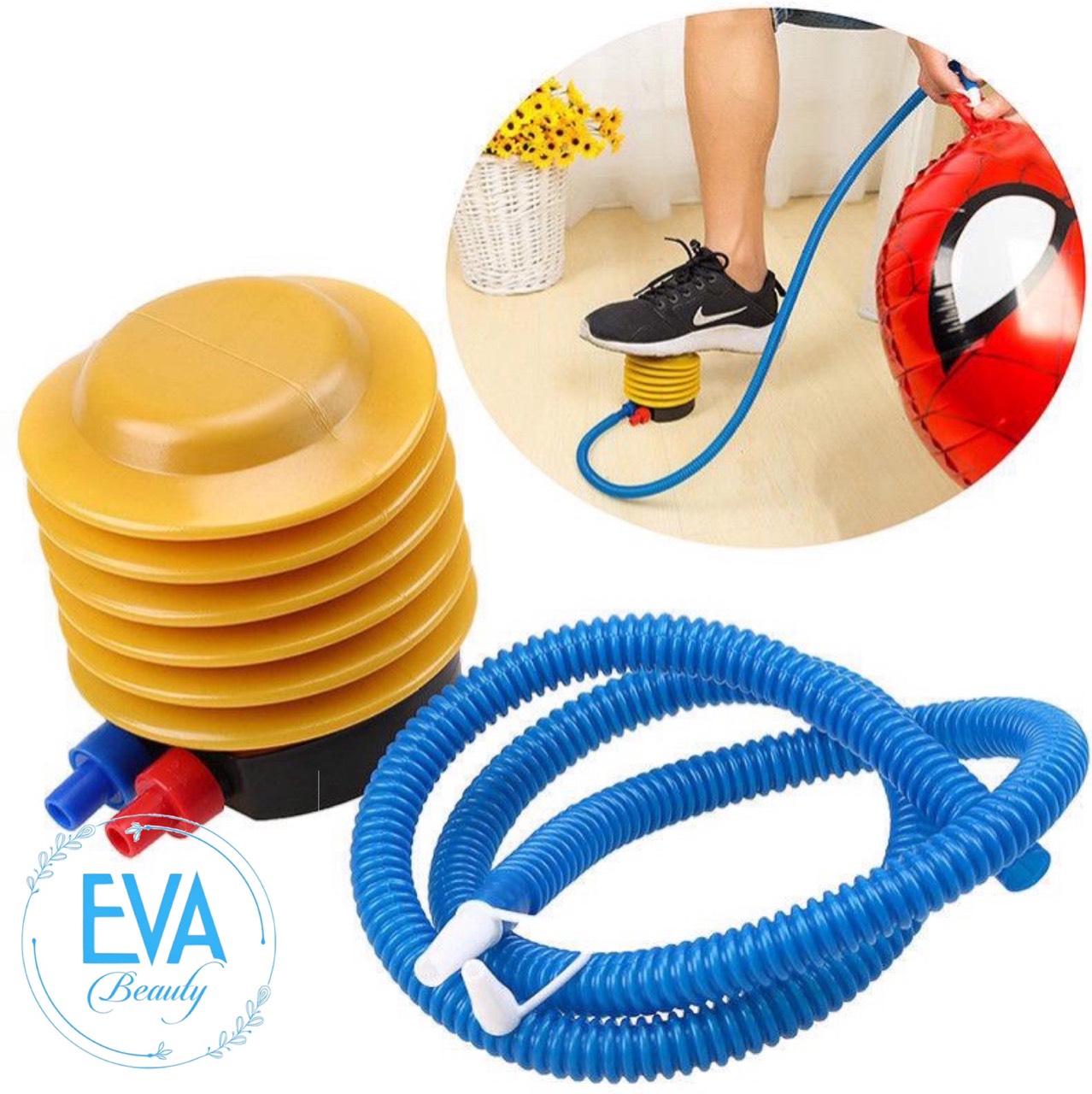 Dụng Cụ Bơm Hơi Bóng Bay Đạp Chân / Đồ Bơm Bong Bóng Đạp Chân /  Bơm Bóng Và Phao Bơi Bằng Chân Mini M1641 (Mã SP: 001641)