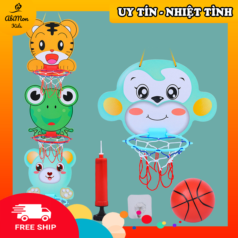 Bóng Rổ Treo Tường Cho Bé // Montessori cao cấp // Đồ chơi Gỗ - Giáo dục - An toàn - Thông minh (Mã SP: SKU-107)