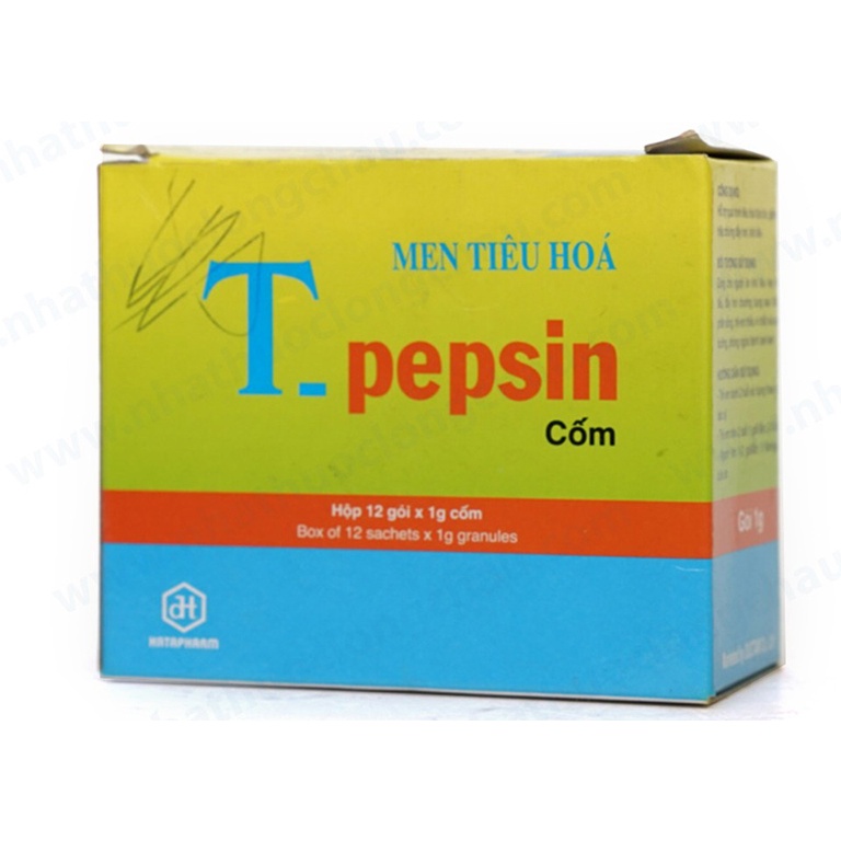 Men tiêu hóa T-Pepsin dạng cốm gói dễ sử dụng và bảo quản cho cả trẻ em và người lớn ( Hộp 12 gói) (Mã SP: sddff554444)