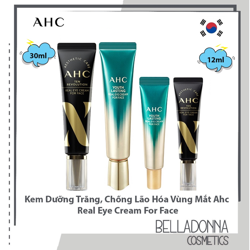 Kem Dưỡng Trắng, Chống Lão Hóa Vùng Mắt AHC Ageless Real Eye Cream For Face (Mã SP: ahc.eye)