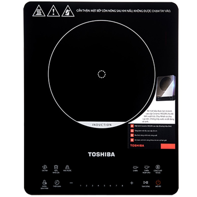 Bếp điện từ đơn Toshiba IC-20S3PV (Kèm nồi) - Đen (Mã SP: 00780836)