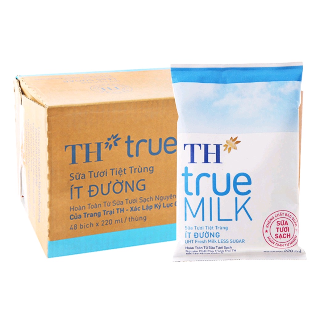Sữa TH True Milk 48 Bịch 220ml/ bịch (Mã SP: 2811_74707380)