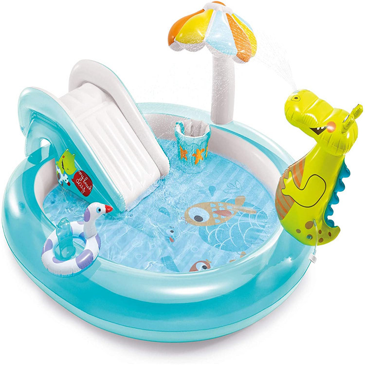 Bể bơi phao cầu trượt cá sấu chúa có vòi phun mưa INTEX 57165 (Mã SP: 2644_90625706)