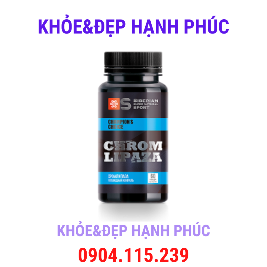 [ Chromlipaza hỗ trợ tiểu đường ] Thực phẩm bảo vệ sức khỏe Siberian super natural sport Chromlipaza – 60 viên (Mã SP: 4607035306969)