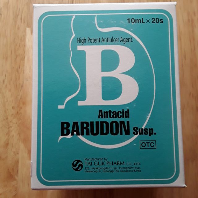 Gel dạ dày Barudon - Giảm Trào Ngược Dạ Dày, cho người Viêm Loét Dạ Dày , lành vết loét - Hộp 20 gói- Hàn Quốc (Mã SP: 89778789787807890870802)