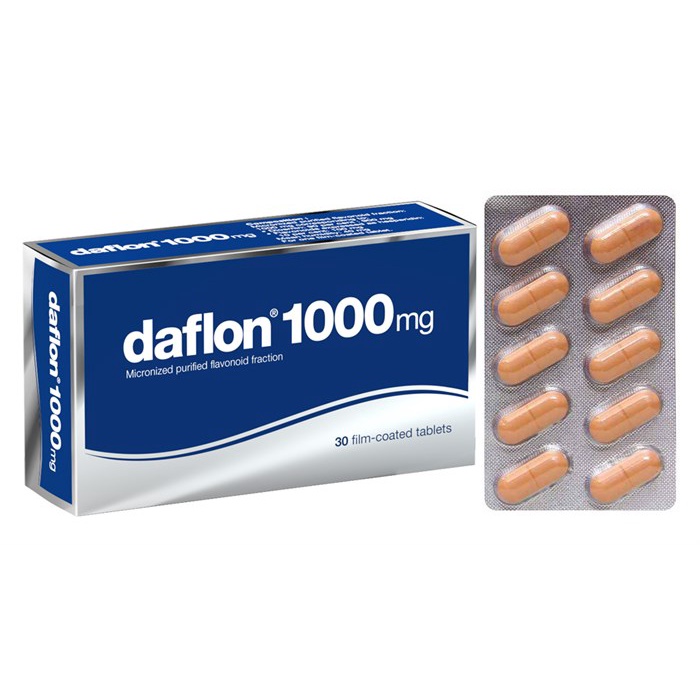 Daflon 1000mg Servier hàng Pháp (Hộp/30v) (Mã SP: 654646546787686)