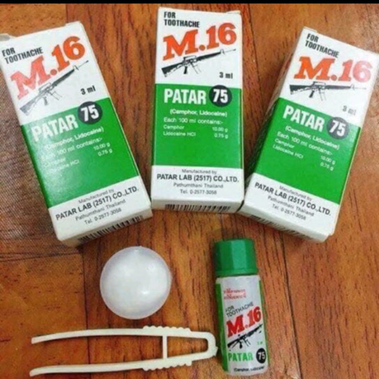 Dầu Giảm Đau Răng Patar 75 M.16 3ml Thái Lan (Mã SP: 4101_95790150)