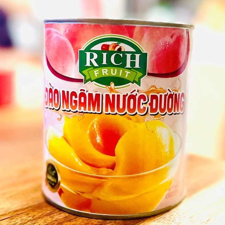 Đào ngâm nước đường RICH fruit (lon 820g) (Mã SP: 4140_99472793)
