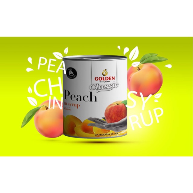 Đào ngâm nước đường GOLDEN classic (lon 820g) (Mã SP: 4140_99472558)