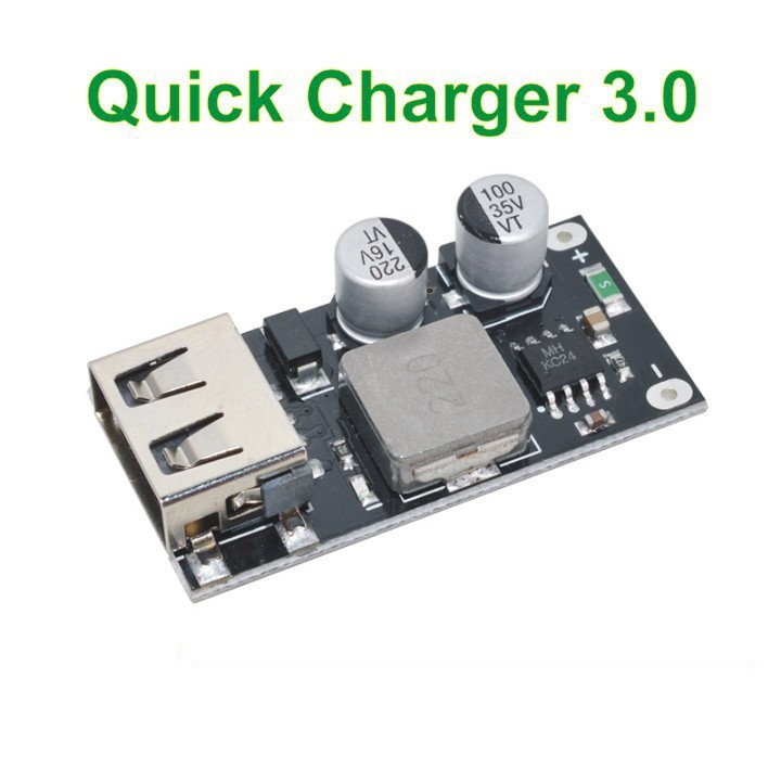 Mạch hạ áp sạc nhanh Quickcharge 3.0 đầu ra 5V3.4A 9V2.5A 12V2A (Mã SP: 4026_102898236)