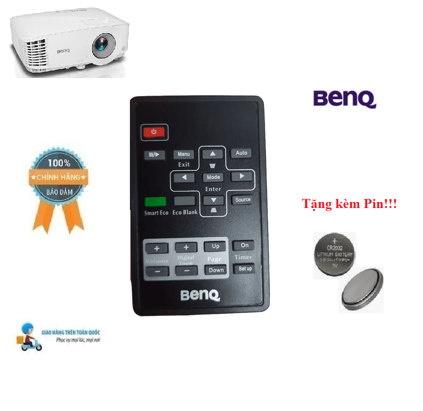Remote Điều khiển máy chiếu BenQ- Hàng chính hãng mới 100% Tặng kèm Pin (Mã SP: Remote Điều khiển máy chiếu BenQ 2)